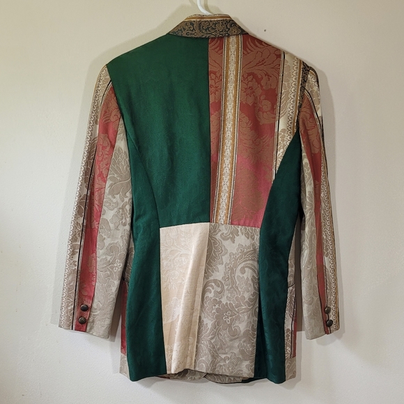 Vintage ATTITUDE patchwork funky blazer American Trendsetter multi pattern - Picture 5 of 8